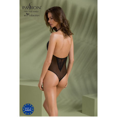 Боді Passion DROSERA BODY black, XXL/XXXL, високі вирізи, верх на зав’язках