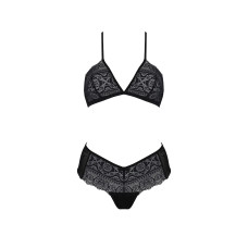 Комплект Passion KERRIA BIKINI black, XXL/XXXL, бралет і трусики-бікіні