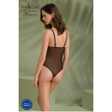 Боді Passion KERRIA BODY black, L/XL, з високими вирізами та верхом балконет