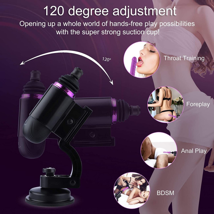 Міні секс-машина Hismith Mini Capsule Sex-Machine with Strong Suction Cup  (м'ята паковання!!!)