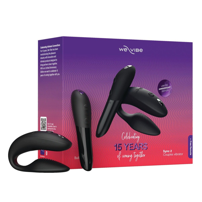 Подарунковий набір We-Vibe 15 Year Anniversary Collection, смарт-вібратор для пар + віброкуля