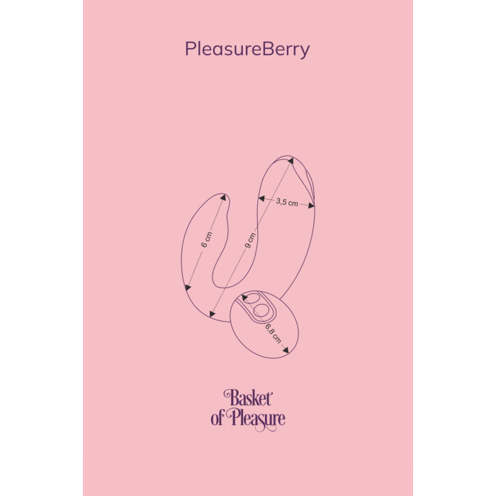 Вібратор для пар FairyGasm PleasureBerry green, зарядний кейс, пульт ДК