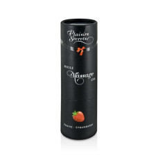 Масажна олія Plaisirs Secrets Strawberry (59 мл) з афродизіаками, їстівна, подарункове паковання