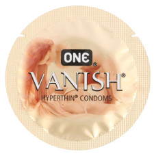 Набір презервативів ONE Vanish Hyperthin, 100 шт, ультратонкі, зі змазкою, паковання-тубус