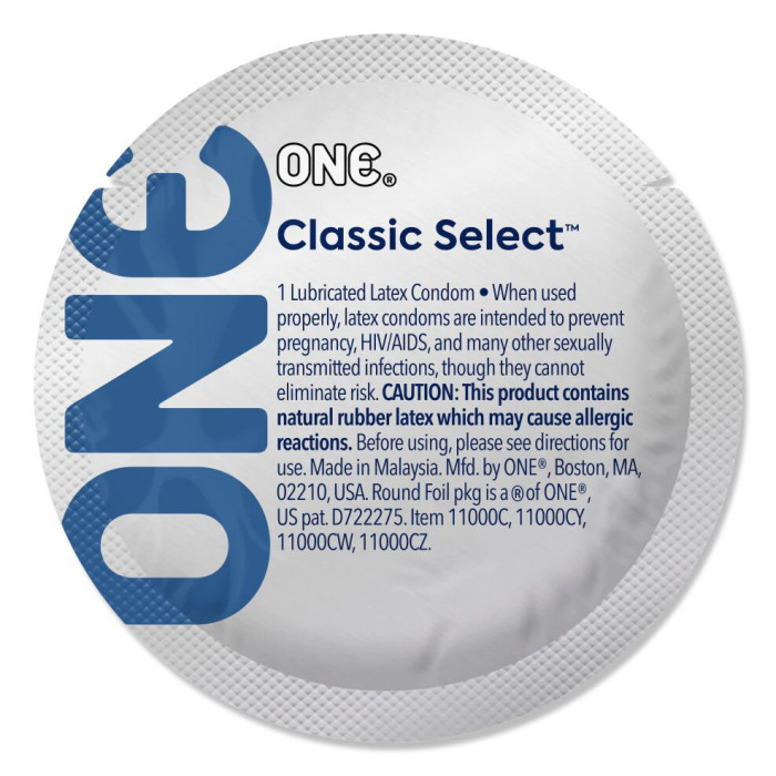 Набір презервативів ONE Classic Select Artist Collection, 100 шт, зі змазкою, паковання-тубус