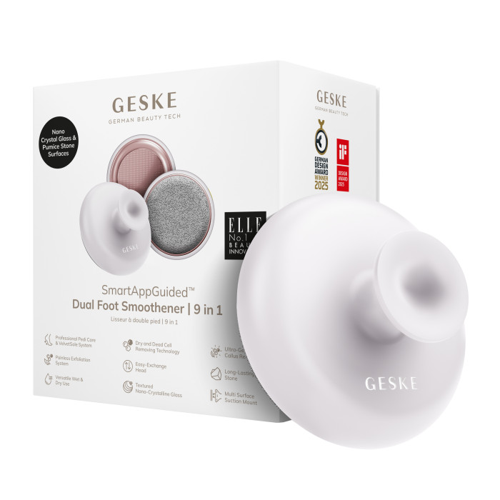 Набір для догляду за стопами з ручкою GESKE Dual Foot Smoothener 9в1 starlight