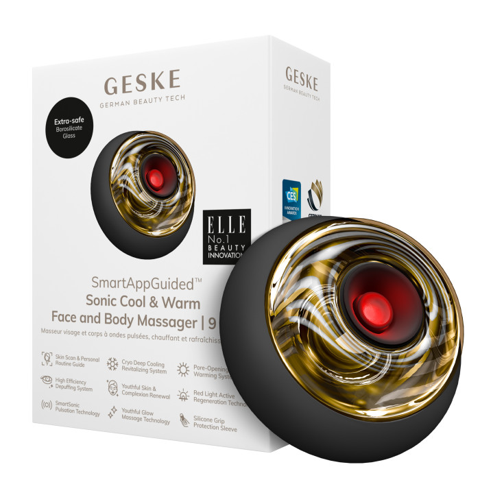 Масажер для обличчя та тіла GESKE Sonic Cool&Warm Face and Body Massager 9в1 gray