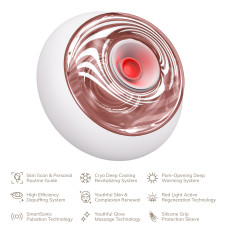 Масажер для обличчя та тіла GESKE Sonic Cool&Warm Face and Body Massager 9в1 starlight