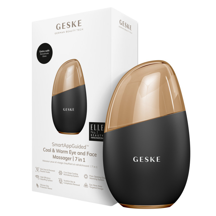 Масажер для обличчя GESKE Cool&Warm Eye and Face Massager 7в1 gray