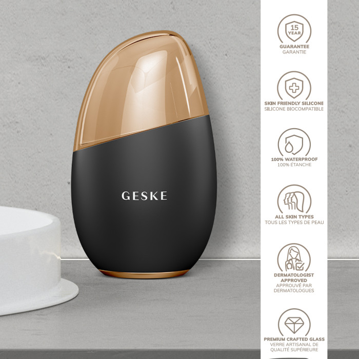 Масажер для обличчя GESKE Cool&Warm Eye and Face Massager 7в1 gray