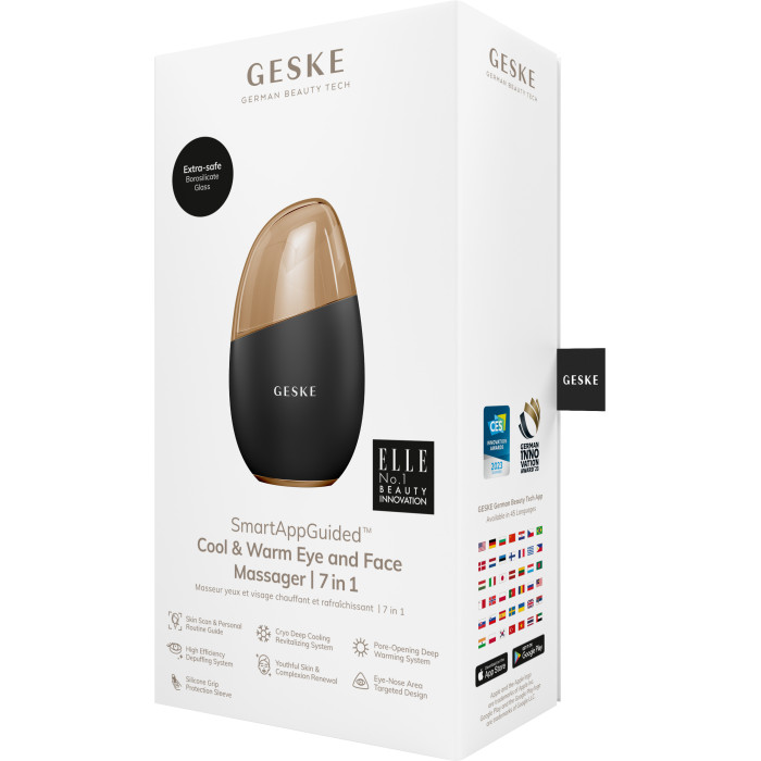 Масажер для обличчя GESKE Cool&Warm Eye and Face Massager 7в1 gray