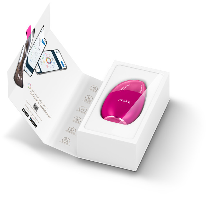 Масажер для обличчя GESKE Cool&Warm Eye and Face Massager 7в1 magenta
