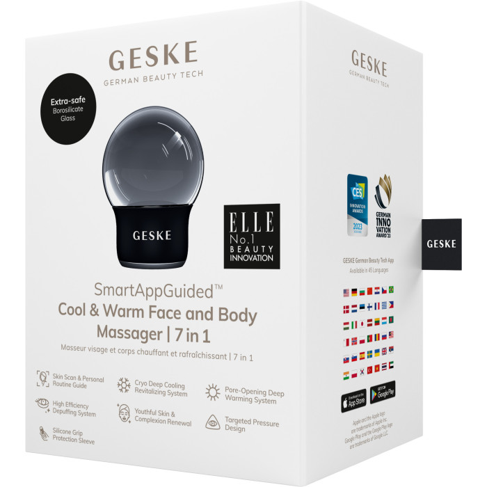 Масажер для обличчя і тіла GESKE Cool&Warm Face and Body Massager 7в1 black