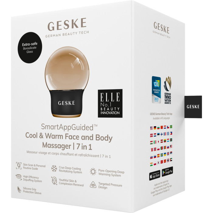 Масажер для обличчя і тіла GESKE Cool&Warm Face and Body Massager 7в1 gray