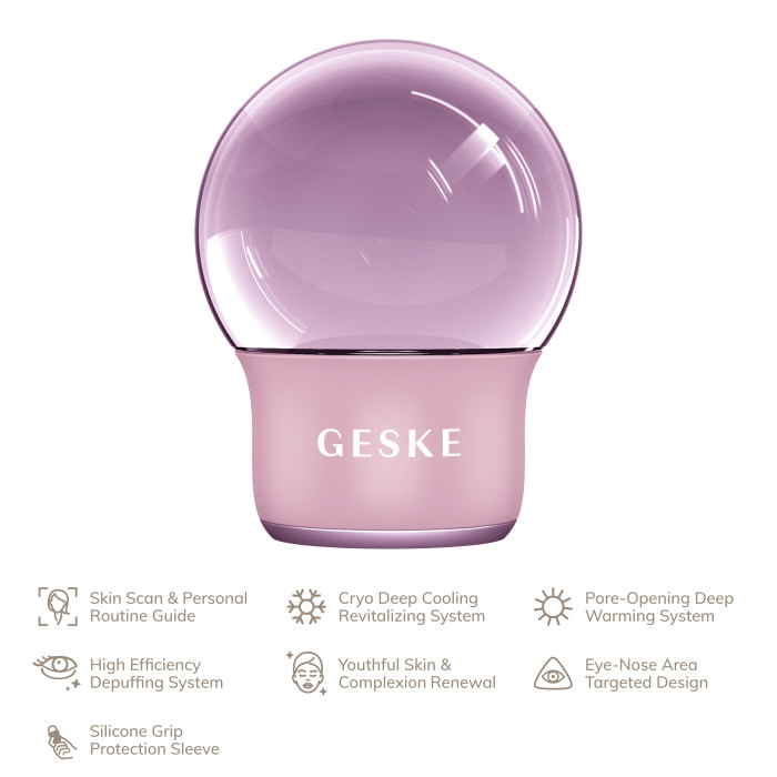 Масажер для обличчя і тіла GESKE Cool&Warm Face and Body Massager 7в1 pink