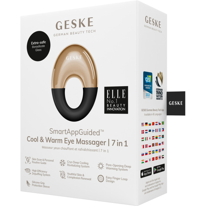 Масажер для очей GESKE Cool&Warm Eye Massager 7в1 gray