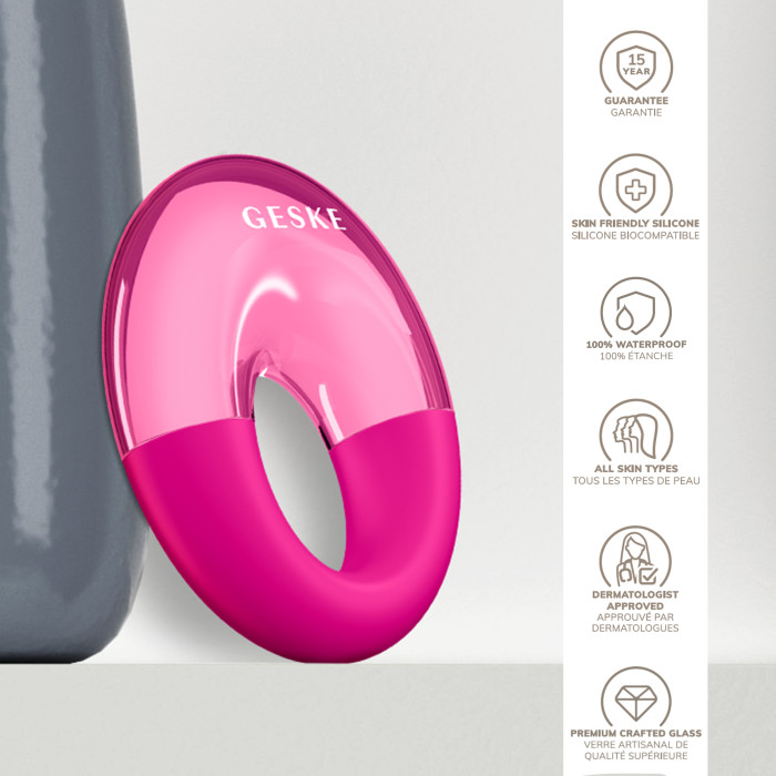 Масажер для очей GESKE Cool&Warm Eye Massager 7в1 magenta