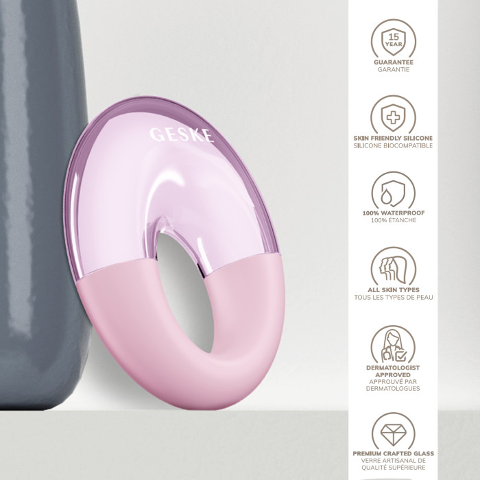 Масажер для очей GESKE Cool&Warm Eye Massager 7в1 pink