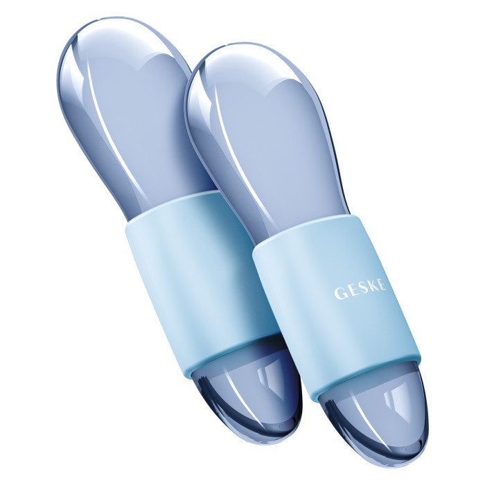 Подвійний масажер для очей GESKE Cool&Warm Duo Eye Massager 7в1 aquamarine