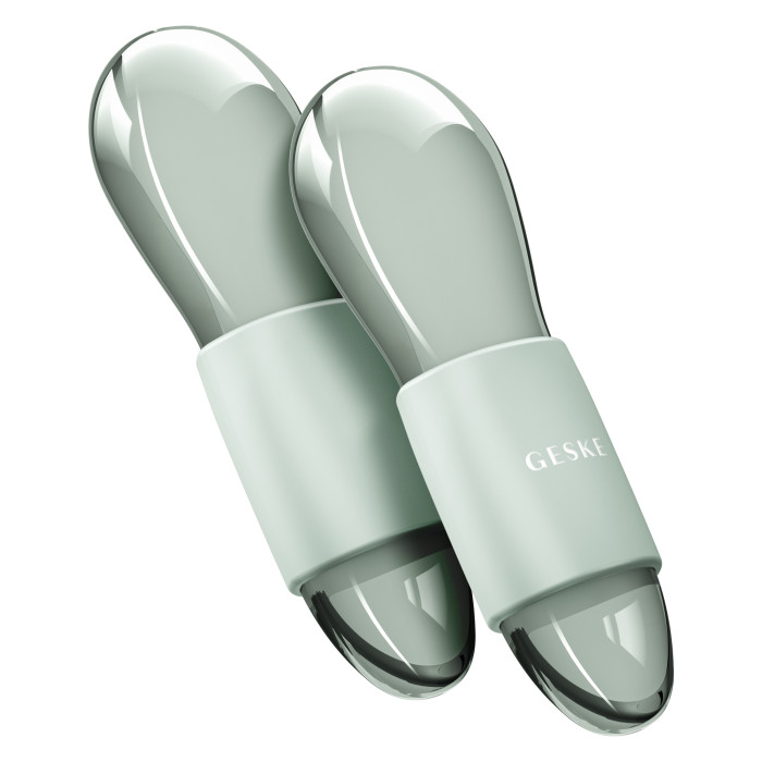 Подвійний масажер для очей GESKE Cool&Warm Duo Eye Massager 7в1 green