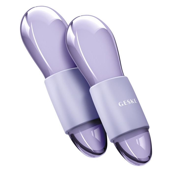 Подвійний масажер для очей GESKE Cool&Warm Duo Eye Massager 7в1 purple
