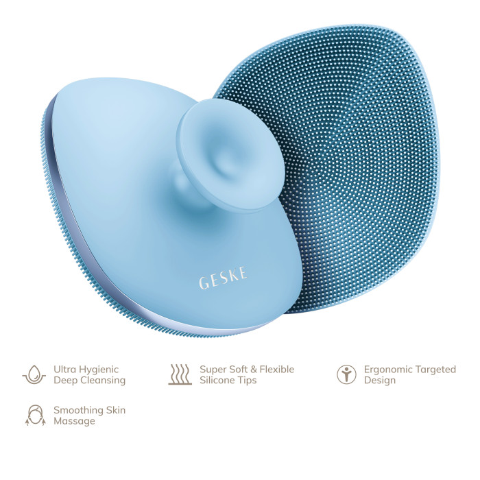 Щітка для тіла GESKE Body Brush metal 4в1 aquamarine