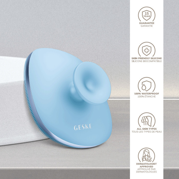 Щітка для тіла GESKE Body Brush metal 4в1 aquamarine