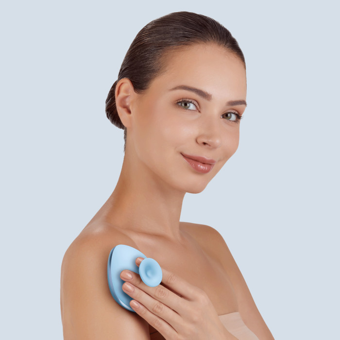 Щітка для тіла GESKE Body Brush metal 4в1 aquamarine