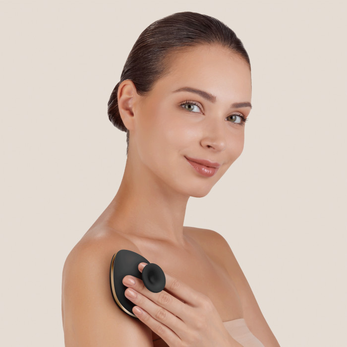Щітка для тіла GESKE Body Brush metal 4в1 gray