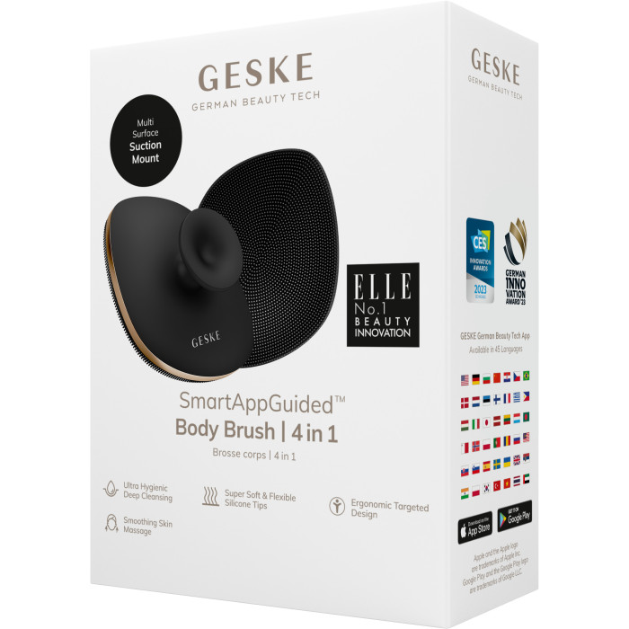 Щітка для тіла GESKE Body Brush metal 4в1 gray