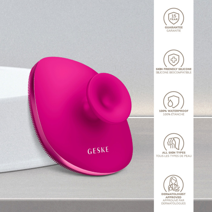 Щітка для тіла GESKE Body Brush metal 4в1 magenta