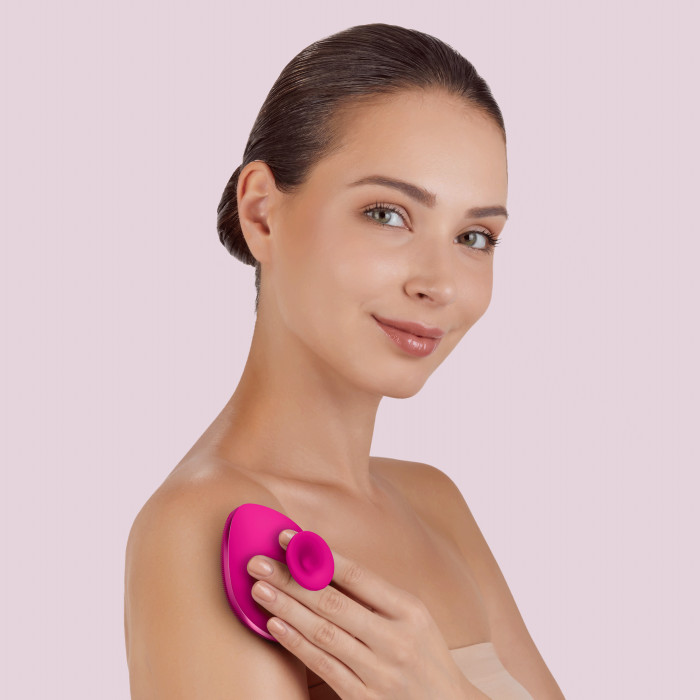 Щітка для тіла GESKE Body Brush metal 4в1 magenta