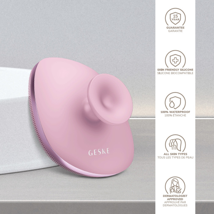 Щітка для тіла GESKE Body Brush metal 4в1 pink