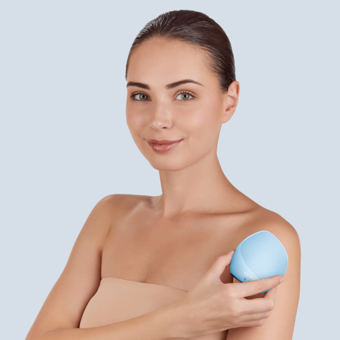 Ультразвукова щітка для тіла та інтенсивний пілінг GESKE Sonic Body Brush&Intensive Exfoliator 7в1 aquamarine