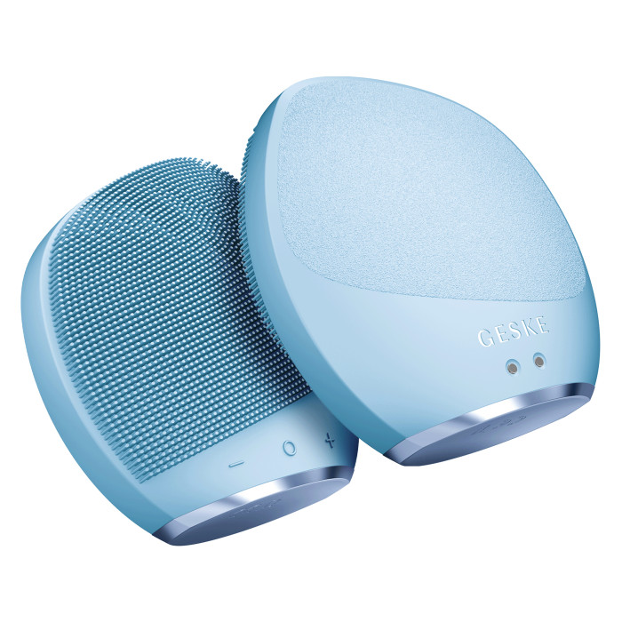 Ультразвукова щітка для тіла та інтенсивний пілінг GESKE Sonic Body Brush&Intensive Exfoliator 7в1 aquamarine