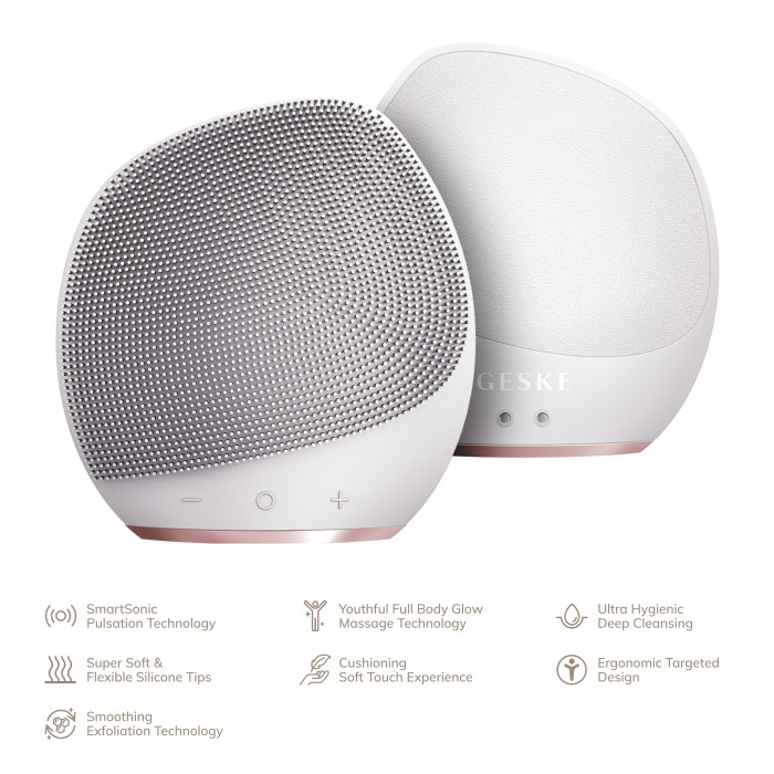 Ультразвукова щітка для тіла та інтенсивний пілінг GESKE Sonic Body Brush&Intensive Exfoliator 7в1 starlight