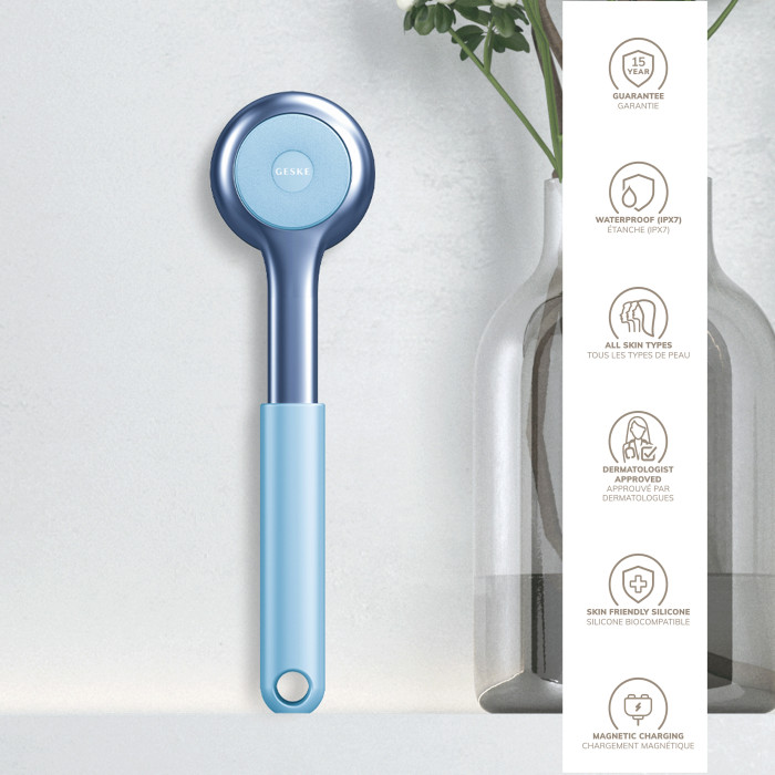 Ультразвукова щітка для всього тіла GESKE Sonic Full-Body Brush&Intensive Exfoliator 8в1 aquamarine