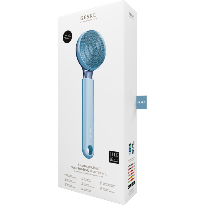 Ультразвукова щітка для всього тіла GESKE Sonic Full-Body Brush&Intensive Exfoliator 8в1 aquamarine