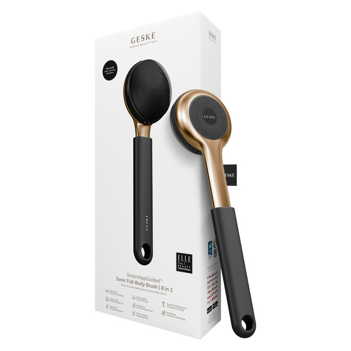 Ультразвукова щітка для всього тіла GESKE Sonic Full-Body Brush&Intensive Exfoliator 8в1 gray