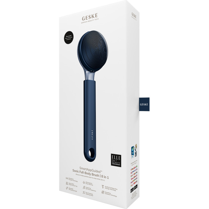 Ультразвукова щітка для всього тіла GESKE Sonic Full-Body Brush&Intensive Exfoliator 8в1 midnight