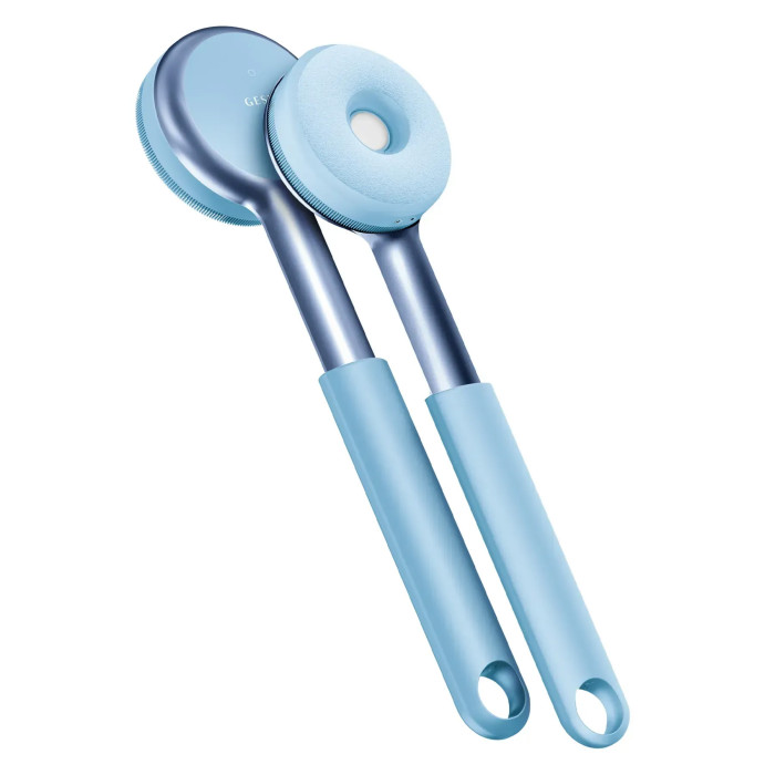 Звукова світлодіодна щітка для всього тіла GESKE Sonic LED Full-Body Brush&Intensive Exfoliator 9в1 aquamarine