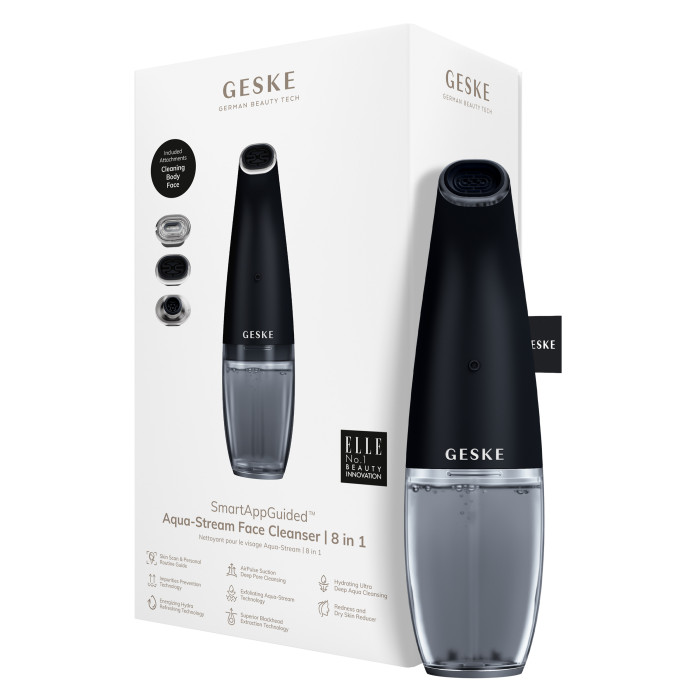 Очищуючий засіб для обличчя GESKE Aqua-Stream Face Cleanser 8в1 black