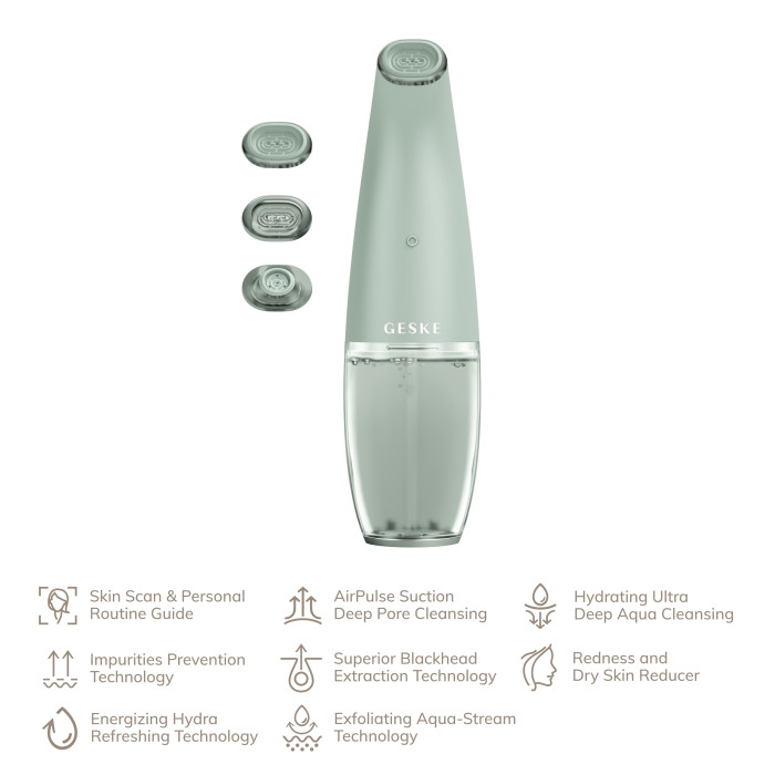 Очищуючий засіб для обличчя GESKE Aqua-Stream Face Cleanser 8в1 green