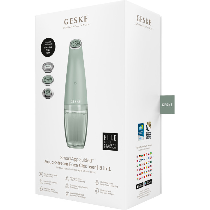 Очищуючий засіб для обличчя GESKE Aqua-Stream Face Cleanser 8в1 green