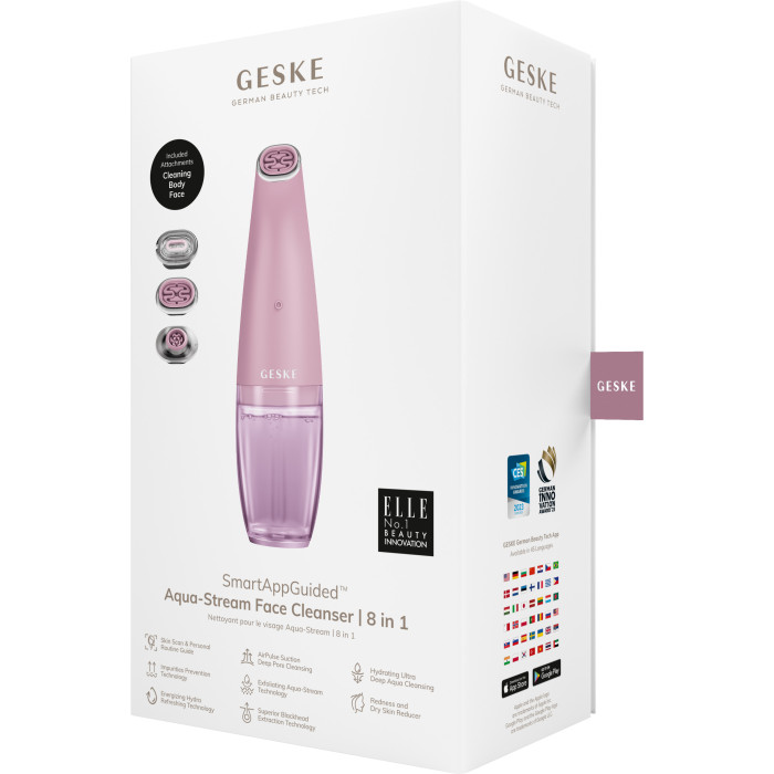 Очищуючий засіб для обличчя GESKE Aqua-Stream Face Cleanser 8в1 pink