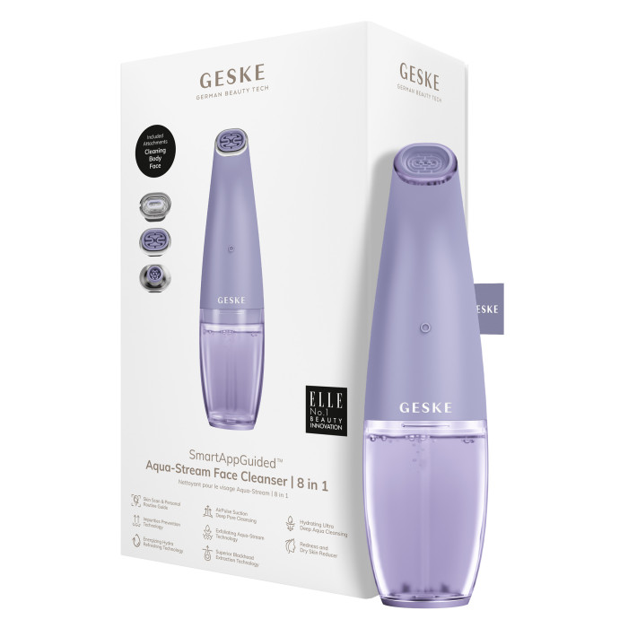 Очищуючий засіб для обличчя GESKE Aqua-Stream Face Cleanser 8в1 purple
