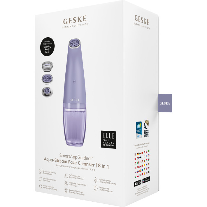 Очищуючий засіб для обличчя GESKE Aqua-Stream Face Cleanser 8в1 purple