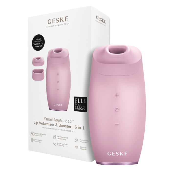 Пристрій для збільшення об'єму губ GESKE Lip Volumizer&Booster 6в1 pink