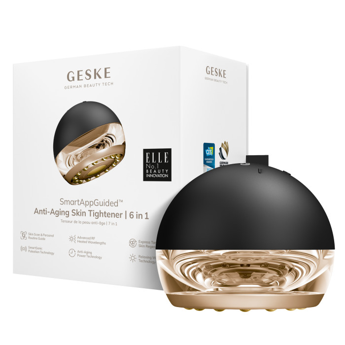 Масажер для підтяжки шкіри обличчя GESKE Anti-aging Skin Tightener 6в1 gray