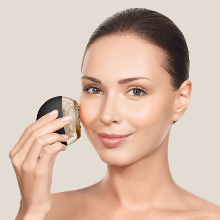 Масажер для підтяжки шкіри обличчя GESKE Anti-aging Skin Tightener 6в1 gray